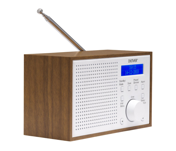 Denver Kompaktowe radio DAB+/FM Denver DAB-46 białe - 1535045 - zdjęcie 2
